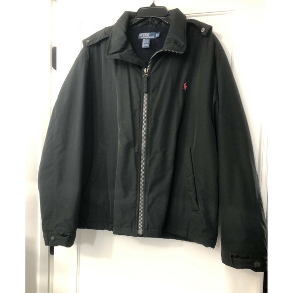 Vintage Ralph Lauren Polo mens Black Jacket SZ XL